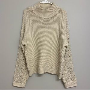 LIKE NEW Chunky Crochet Sweater